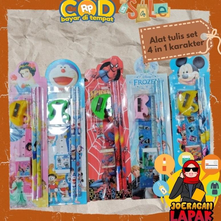 

Paket Alat Tulis Set Karakter 5 In 1 Souvenir Murah Ready