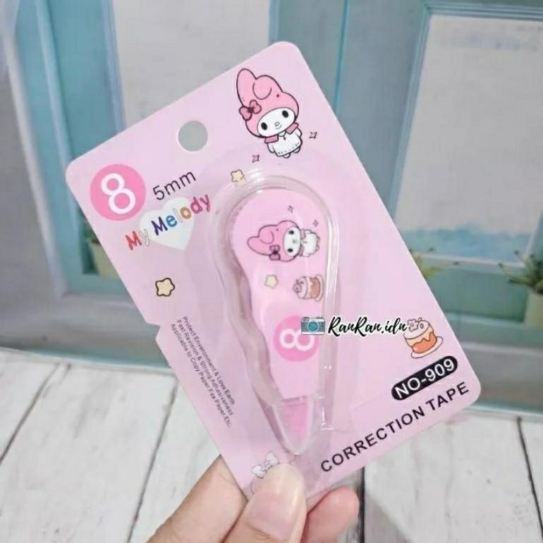 

Stipo Mini Sanrio Tipe X Karakter - Correction Tape Kertas Alat Tulis Roll Kekinian Baru