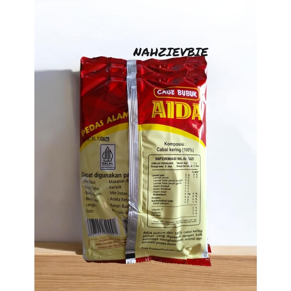

Cabai Giling Bubuk Aida 500gr Pedas Asli RB10