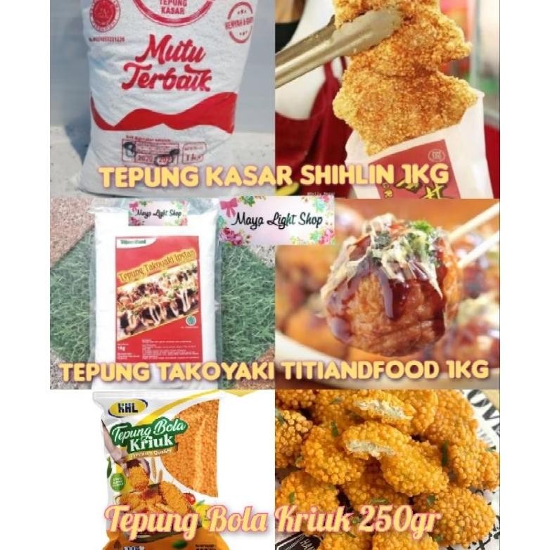 

Tepung shihlin 1kg tepung premix tepung serbaguna takoyaki okonomiyaki premium kasar taiwan snack crispy chicken ayam garing tepung ayam