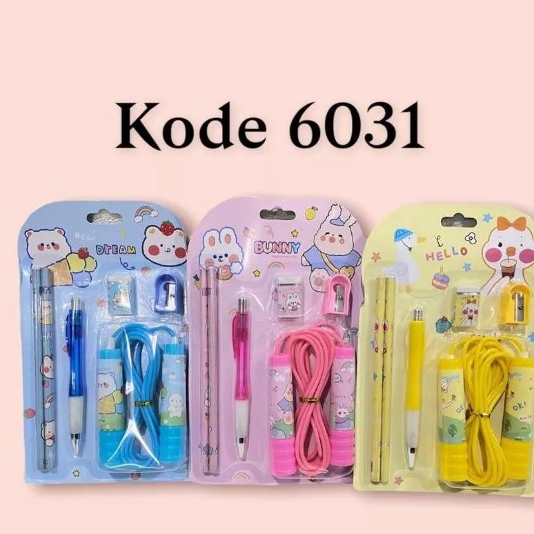 

Alat Tulis Anak 6031 Paket Karakter Anak Lompat Tali Spaylater 0%