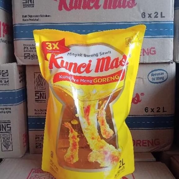 

MINYAK GORENG KUNCI MAS KEMASAN 2 LITER ISI 6 ( 1 DUS), ISI 3 (1/2 DUS) RB10