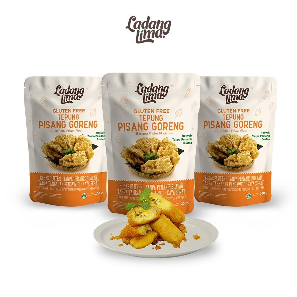 

3 pcs - Tepung Pisang Goreng Gluten Free Ladang Lima