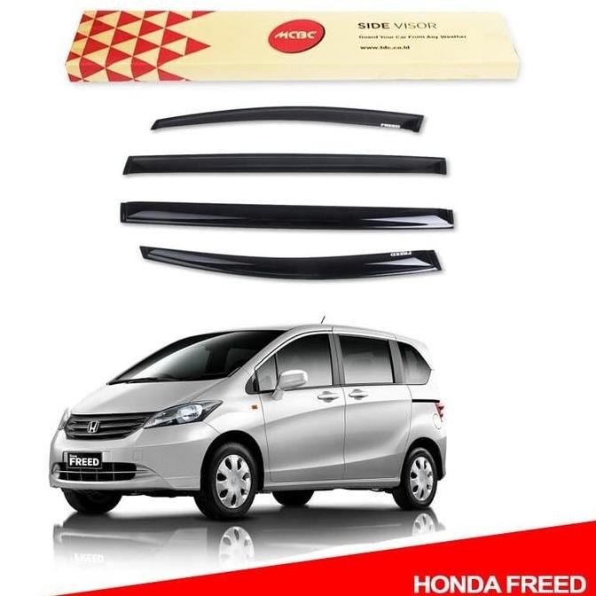 Talang Air Mobil Slim Honda Freed New Brio 2011 2018 Original MCBC Warna Diamod Black Car Aksesoris 