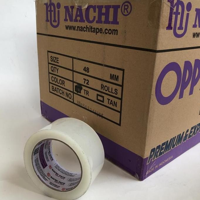 

Lakban Bening Nachi 48Mm [1 Dus = 72 Pcs] Co