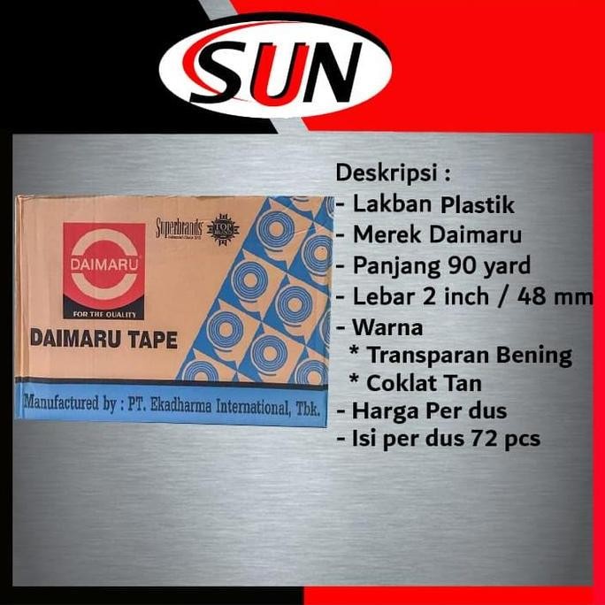 

[Gojek / Grab] Lakban Isolasi Plastik Daimaru Opp 90 Yard X 2 Inch Co