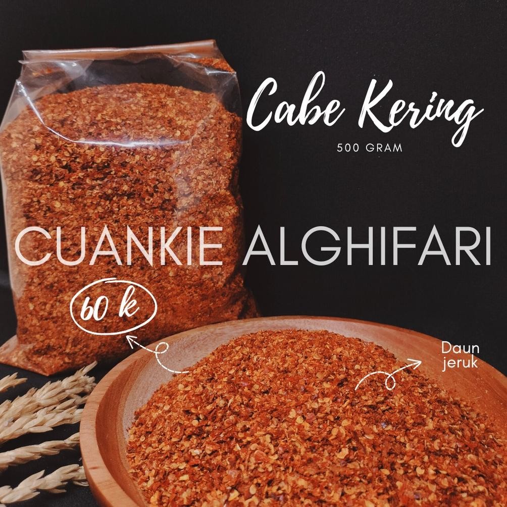 

Cabe kering rasa daun jeruk 500 gram RB10