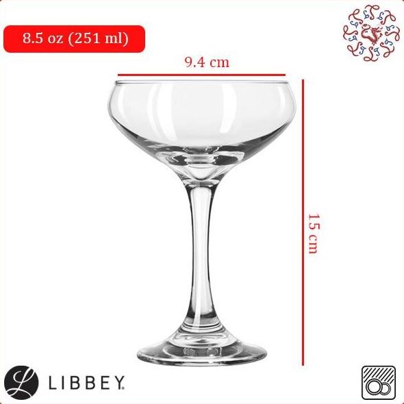 LIBBEY Cocktail Coupe Glass / Gelas Koktail 251 ml #3055
