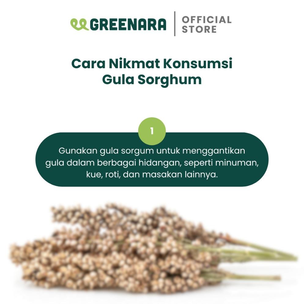 

Greenara Natural Sweetener Sorghum Sugar 1Kg / Gula Sorghum / Pemanis Alami