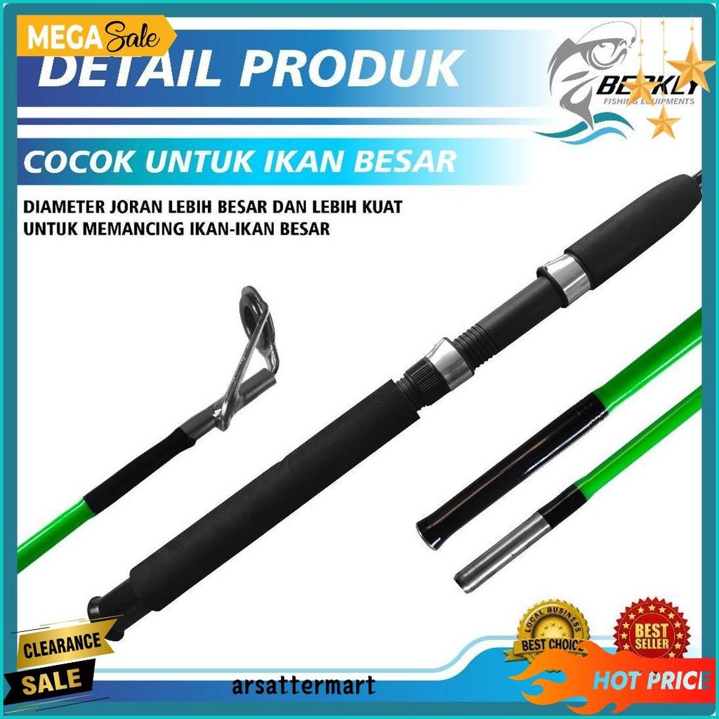 Berkly - Joran Pancing Toman Spinning 1.50M - 1.80M Fishing Rod Carbon Fiber Fishing Tackle Outdoor 