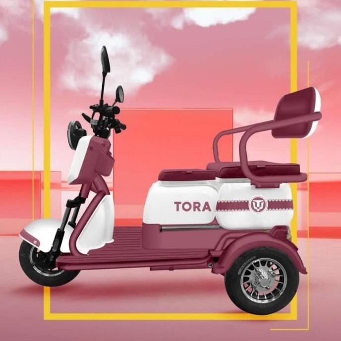 NEW SEPEDA LISTRIK RODA 3 TIGA DEWASA TORA 800 WATT