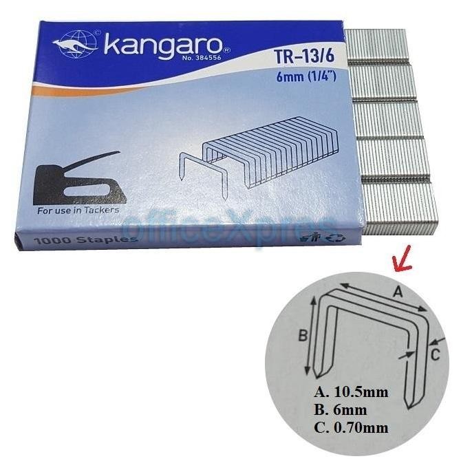 

Isi Stapler Tembak Tr13/6 / Isi Staples Gun Tacker 13/6 Kangaro Co