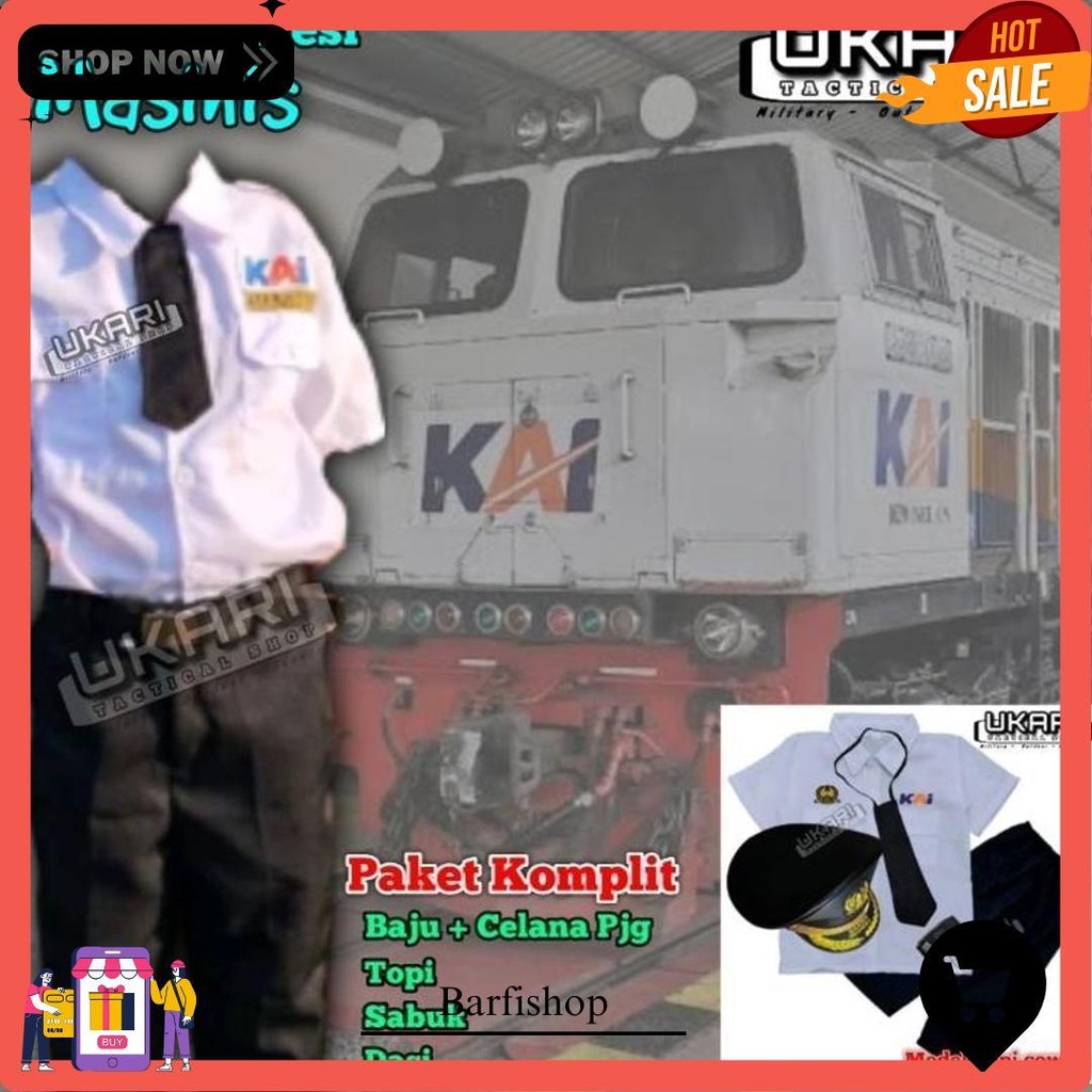 Logo Terbaru Baju Profesi Anak Masinis Logo Kai Kereta Api Tk Paud Sd Seragam Karnaval Gratis Ongkir
