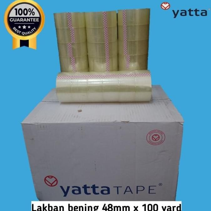 

Lakban Yatta Tape/Merah/Bening 100 Yard Dust 72 Roll