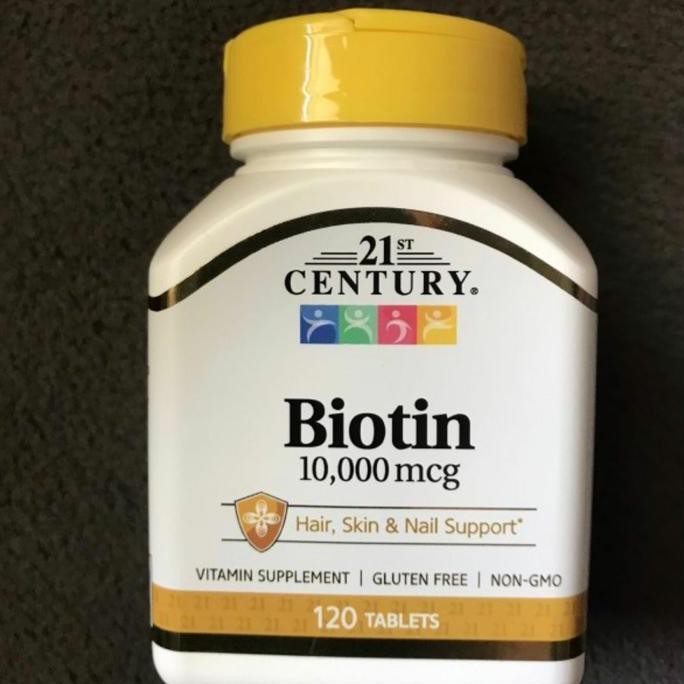 21St Century Biotin 10000Mcg 10000 Mcg 120 Tabs Original Produk