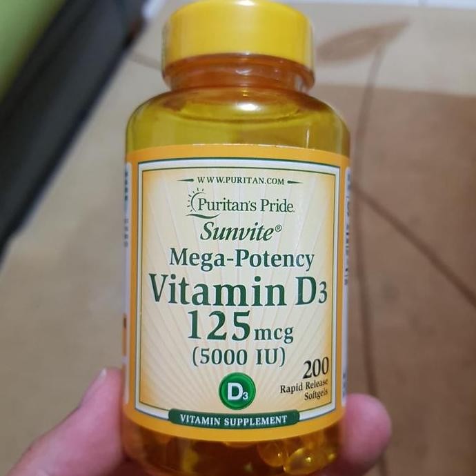 Puritan'S Puritan Pride D3 Vit D3 Vitamin D3 5000 Iu 5000Iu 200 Sg Original Produk