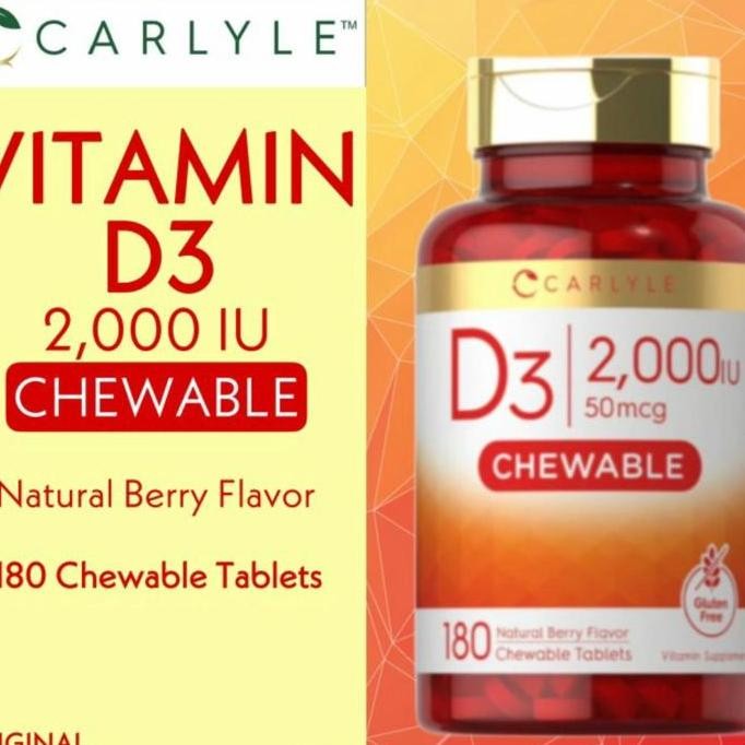 Carlyle Vitamin D3 Vit D3 2000Iu 2000 Iu 180 Original Produk