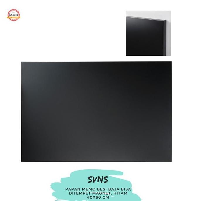 

NEW IKSSvensas, sven, Papan magnet warna hitam memo board 40x60cm