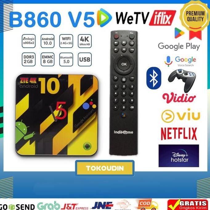 TERMURAH - STB Android BOX ZTE 4K B860H V5 Full Aplikasi