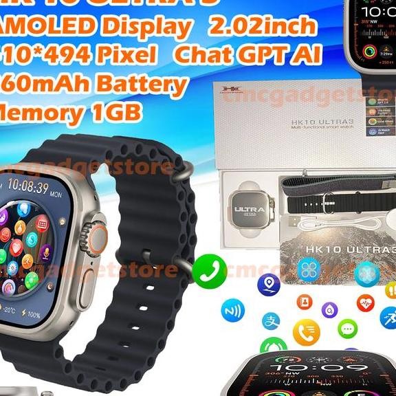 Hk9 Ultra 2 Smartwatch Amoled 2.12Inch Hk 9 Watch Pria Chat Gpt Ai