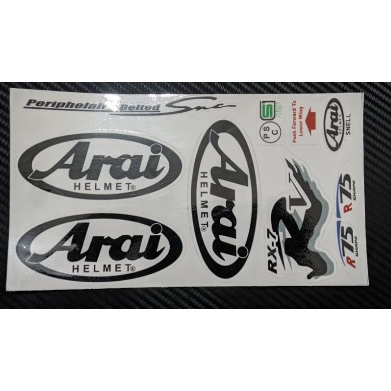 New Collection  Sticker Sticker Set Sticker Arai Dan Spoiler Arai/Sticker Helm Arai