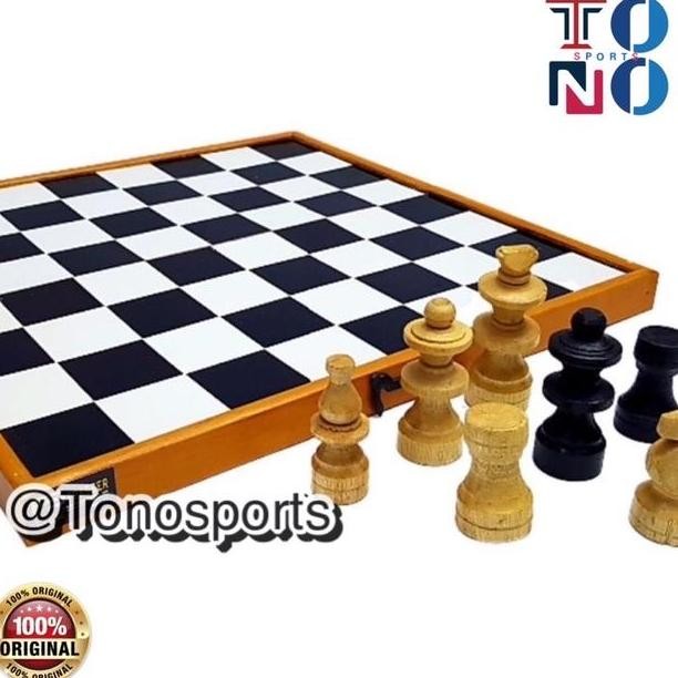 Catur Kayu Jumbo Papan Catur Kayu 50 X 50 Cm