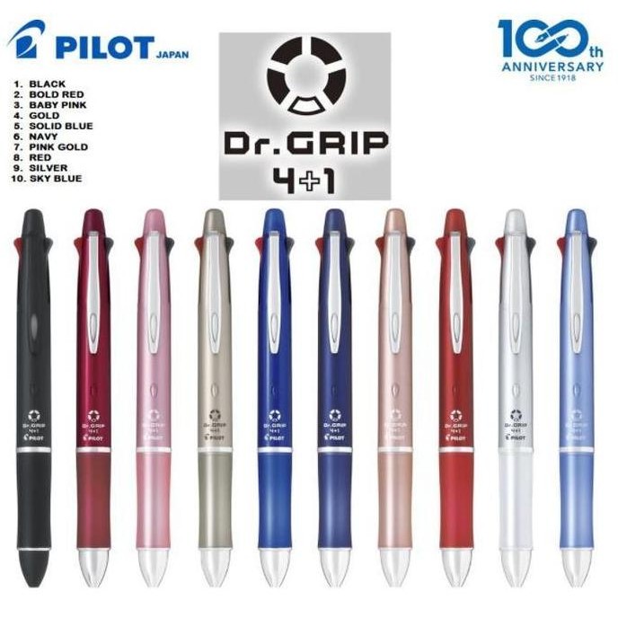 

NEW PILOT "DR. GRIP" 4+1 / PULPEN PILOT "DR. GRIP" 4 PEN + 1 PENSIL
