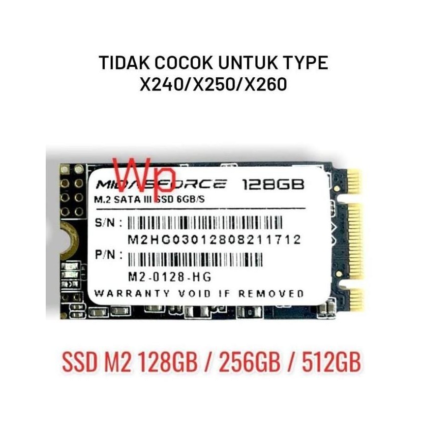 TERMURAH - SSD Laptop T440 X240 X250 x260 x270 T450s T440P T440S