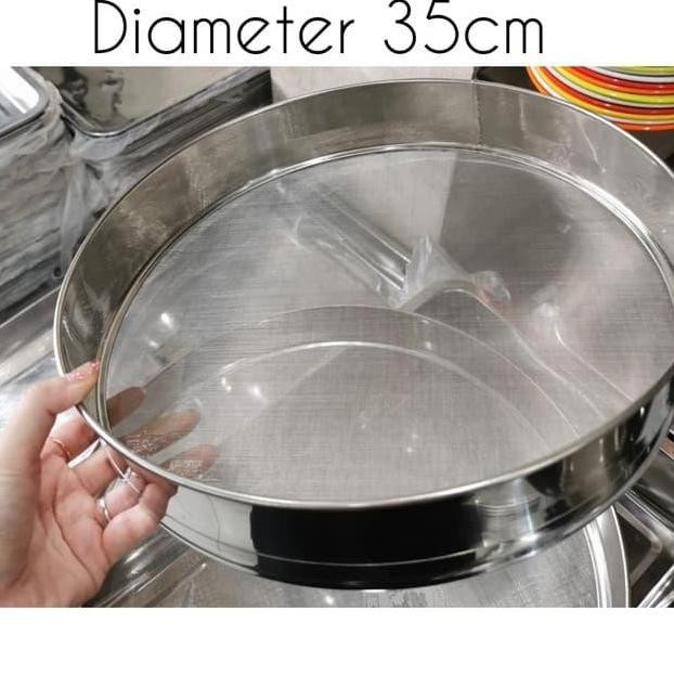 

Saringan Tepung Stainless 35Cm Pengayak Tepung Powder Strainer