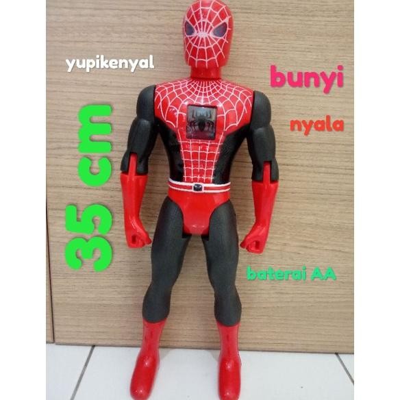 Robot Spiderman Led Bisa Nyala Bunyi AST