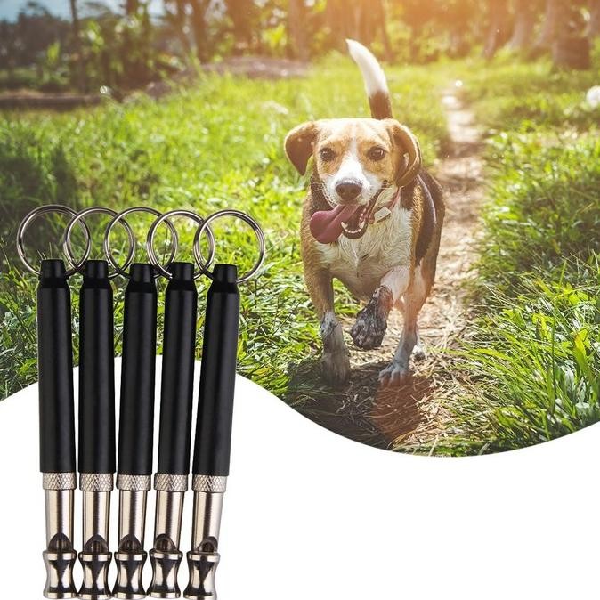 Peluit pluit Ultrasonik 2 Nada latih anjing burung parrot macaw elang AST