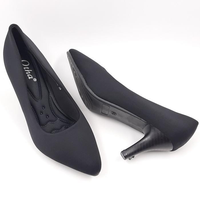 Otha By Laviola H321 Ofs - Sepatu Heels Pantofel Wanita Hak 7 Cm Karet Sepatu  Kerja