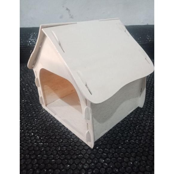 Rumah kandang mini kura kura 20x20 cm AST