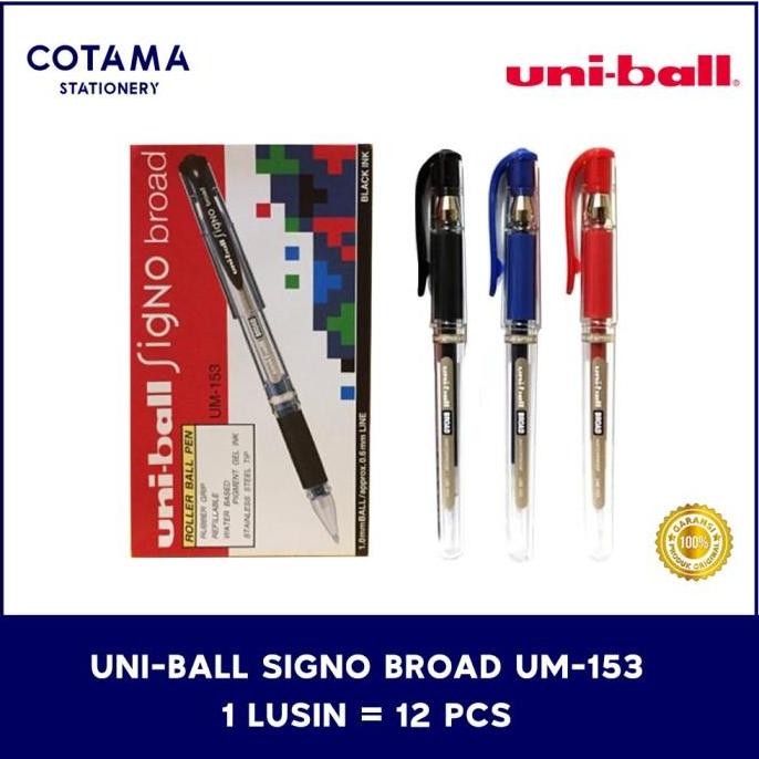 

TERMURAH - Pulpen Uniball Signo Broad UM-153 1.0 mm - 1 lusin isi 12 pcs