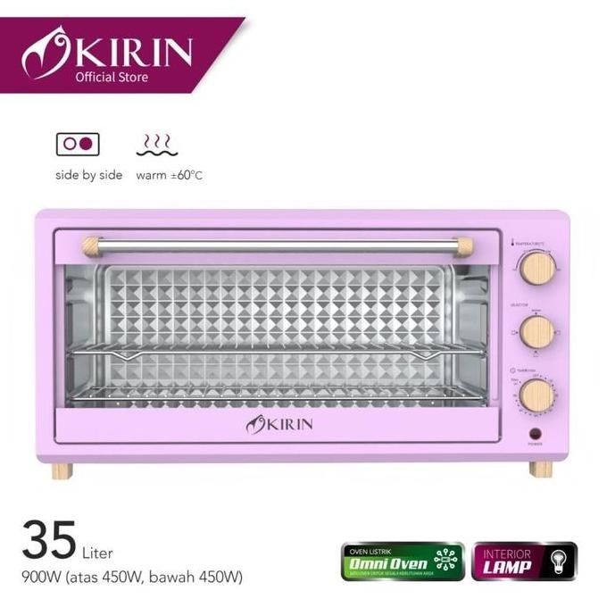 New  Kirin Oven Listrik Wide Beauty 35L Kbo-350