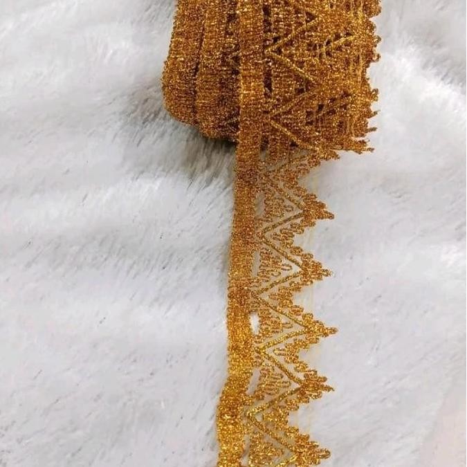 Renda Baju Adat Warna Gold/Buat Kombinasi Hiasan Baju