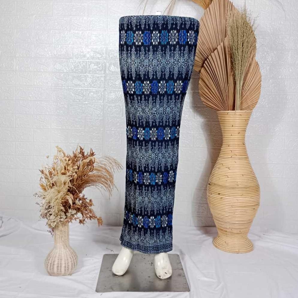 ROK PLISKET BATIK / ROK PLISKET / BAWAHAN KEBAYA / ROK KEBAYA / ROK WISUDA / TORAJA NAVY BSW