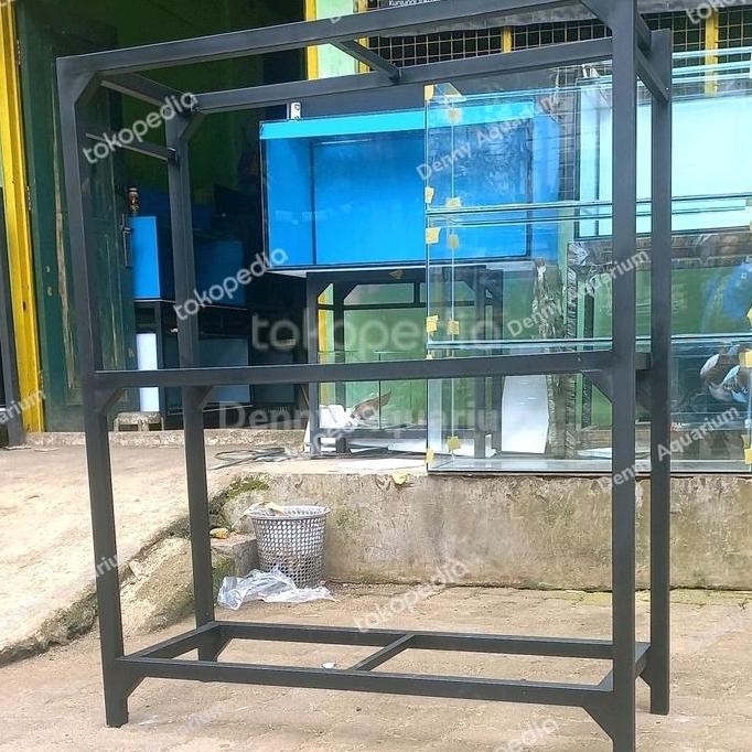 Rak Aquarium Besi Holo 4X4 3 Susun Ukuran 80X40Cm