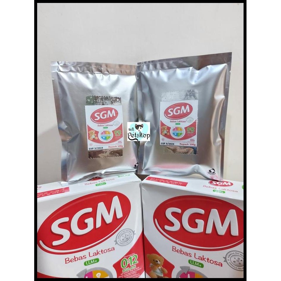 Terlaris Susu SGM LLM Bebas Laktosa Repack 100gr untuk Susu Kucing Best Seller