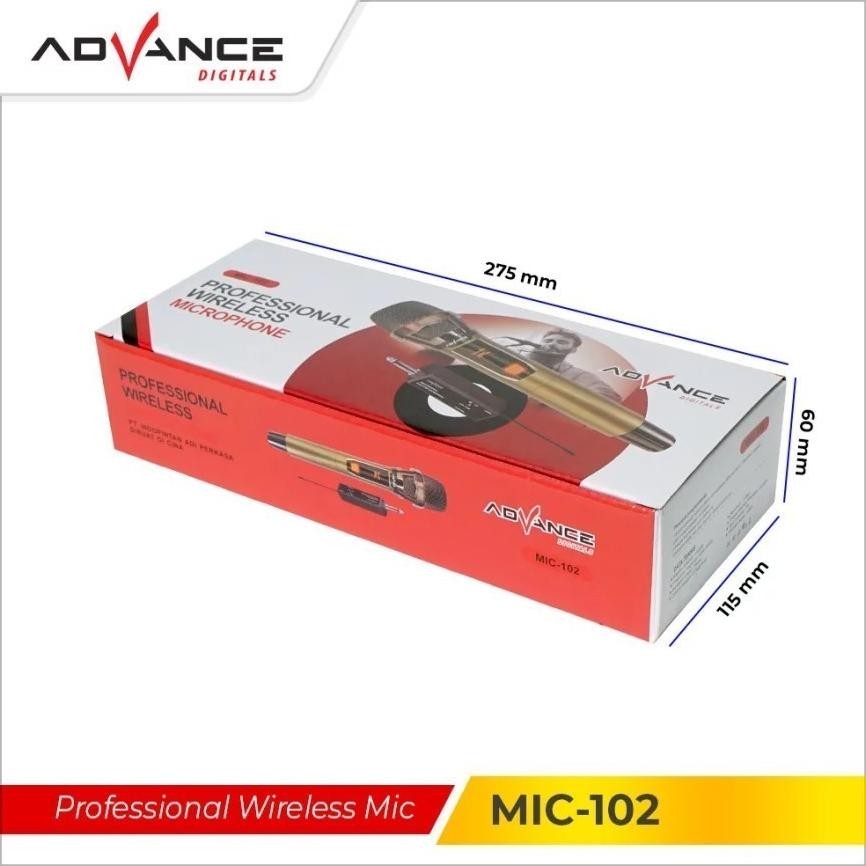 Advance  Professional MIC-102  Wireless Single Microphone Bluetooth Karaoke Mic ZU11