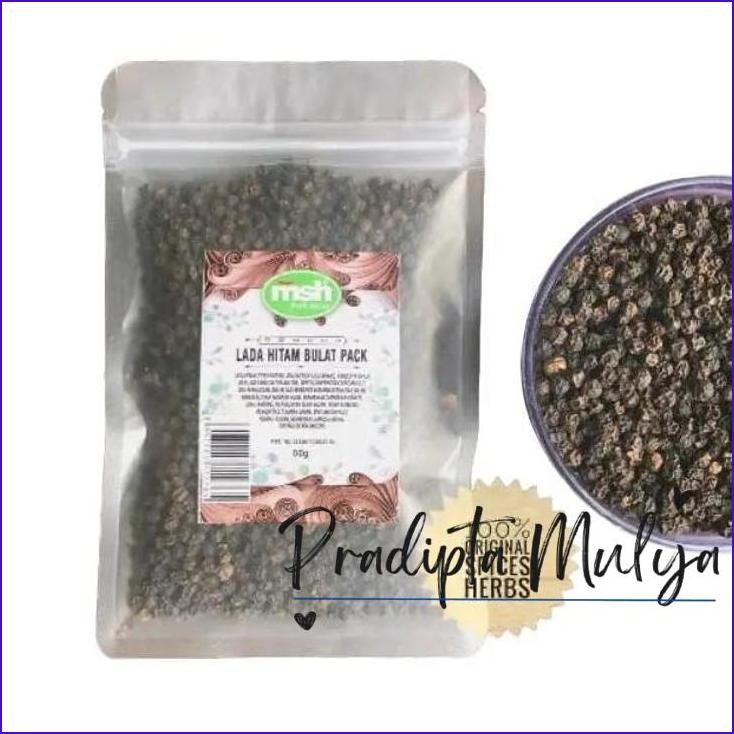 

Baru..!! Lada Hitam Bulat 50Gr - Rempah Pilihan Murni Dari Simplisa Kering - Pedas, Bubuk