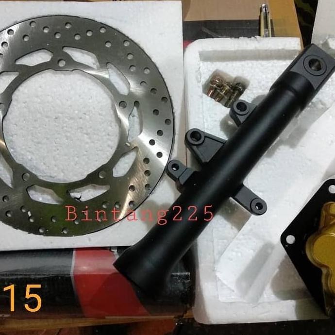 set disk brake tabung kiri R15 double disk - paket double disk R15 V2