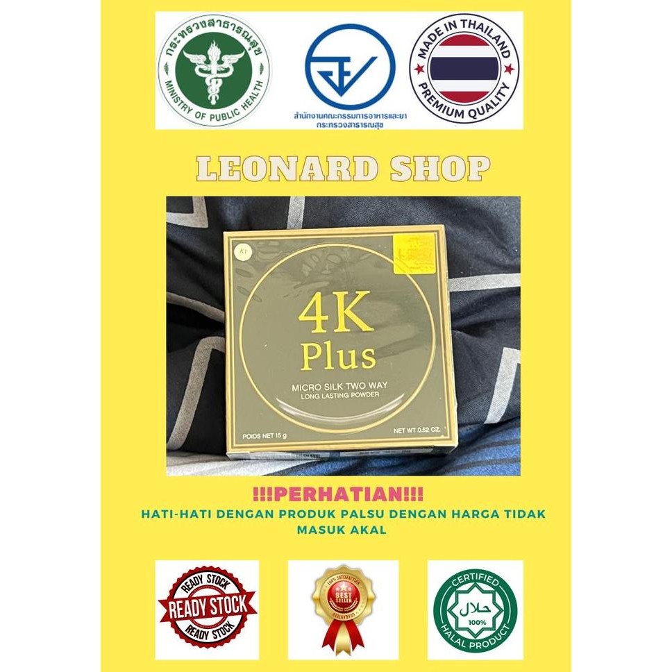 4K Plus Two Way Lasting Powder Bedak ORIGINAL Thailand