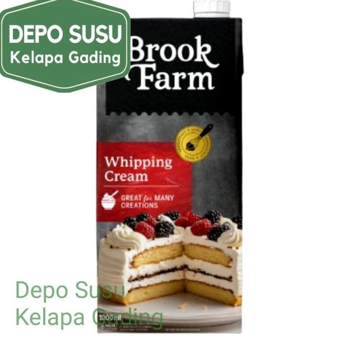 

Brookfarm Whipping Cream Whip Krim 1L 1000ml 1 Liter Pasteurisasi Susu HT