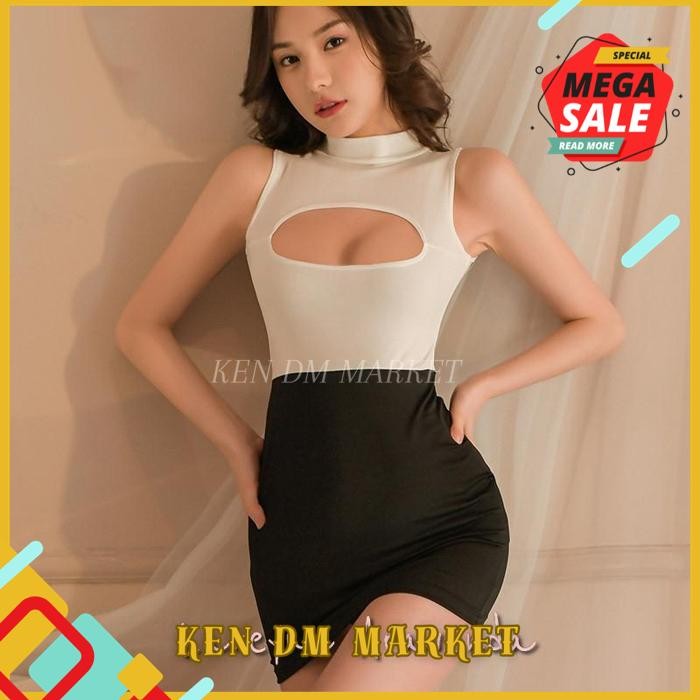 SET LINGERIE + CD KOSTUM GAUN SEKRETARIS NAKAL LG556 BEST QUALITY 