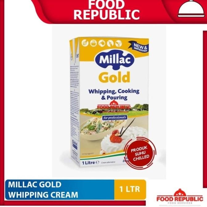 

MILLAC GOLD Whip / Whipping Cream 1 KG Halal Import Non Dairy HT