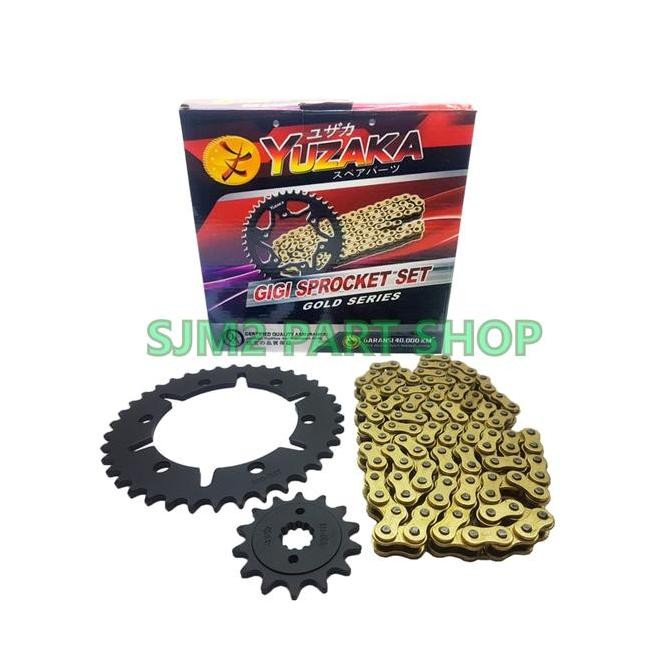 GEAR SET GEARSET CBR250 CBR 250 CBU THAILAND YUZAKA 520 RANTAI GOLD