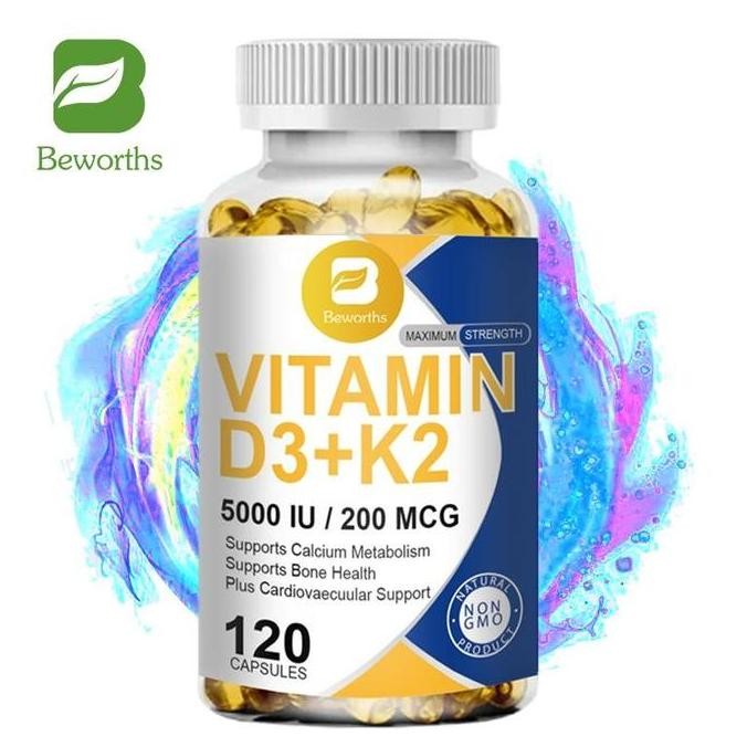 TERMURAH - BEWORTHS Organic Vitamin D3K2 Capsules for Boosting Calcium