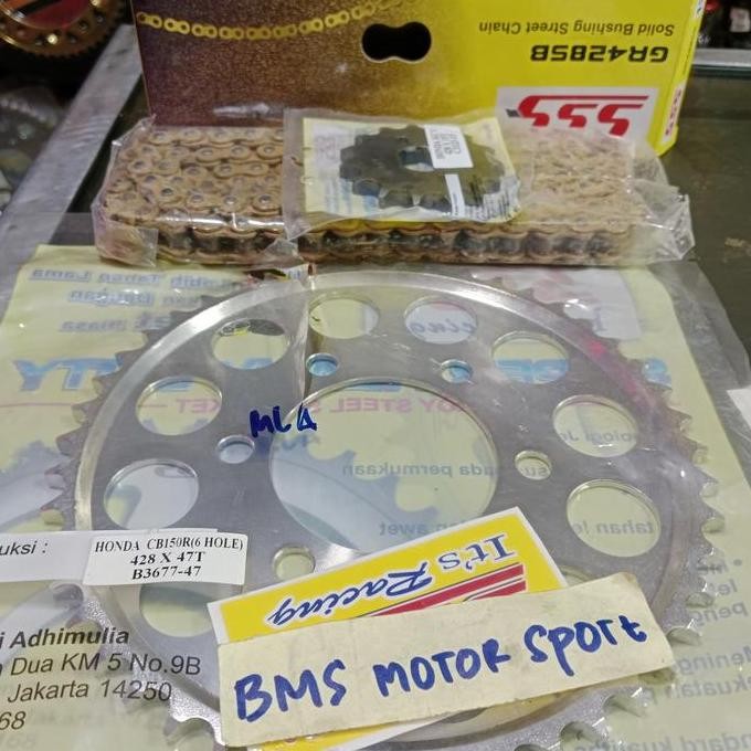 gear set sss cbr 150 new 2/gear set sss 428 cbr 150 new 6lobang