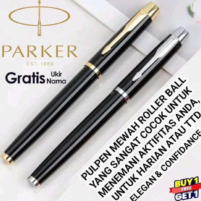 

BEBAS ONGKIR - Ballpoint Mewah Sign Pen Buy 1 Get 1 Free Parker Logo Gratis Grafir Nama Dan Box Exlusive Stationery